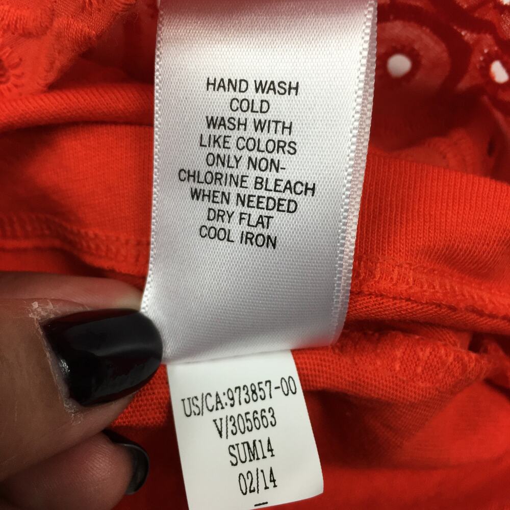 Banana Republic Orange Top Small - Picture 5 of 6